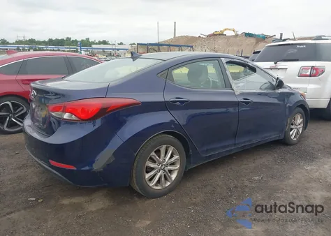 2014 Hyundai Elantra Se z USA, uszkodzony, nr VIN 5NPDH4AEXEH539456